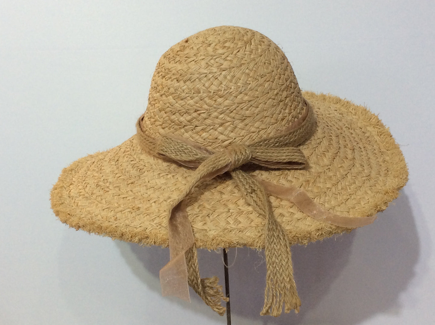 Raw Edge Raffia Sun Hat