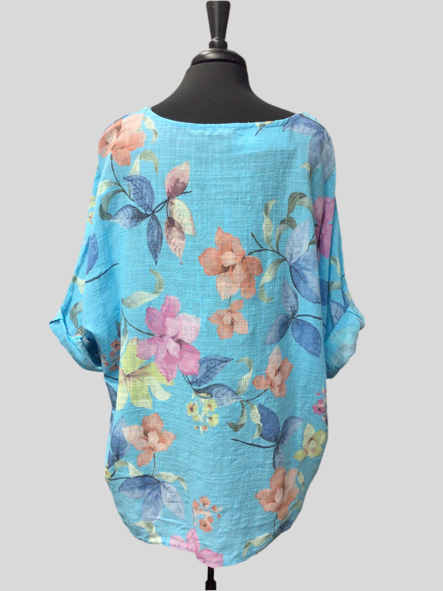Italian Cotton Floral Print Top