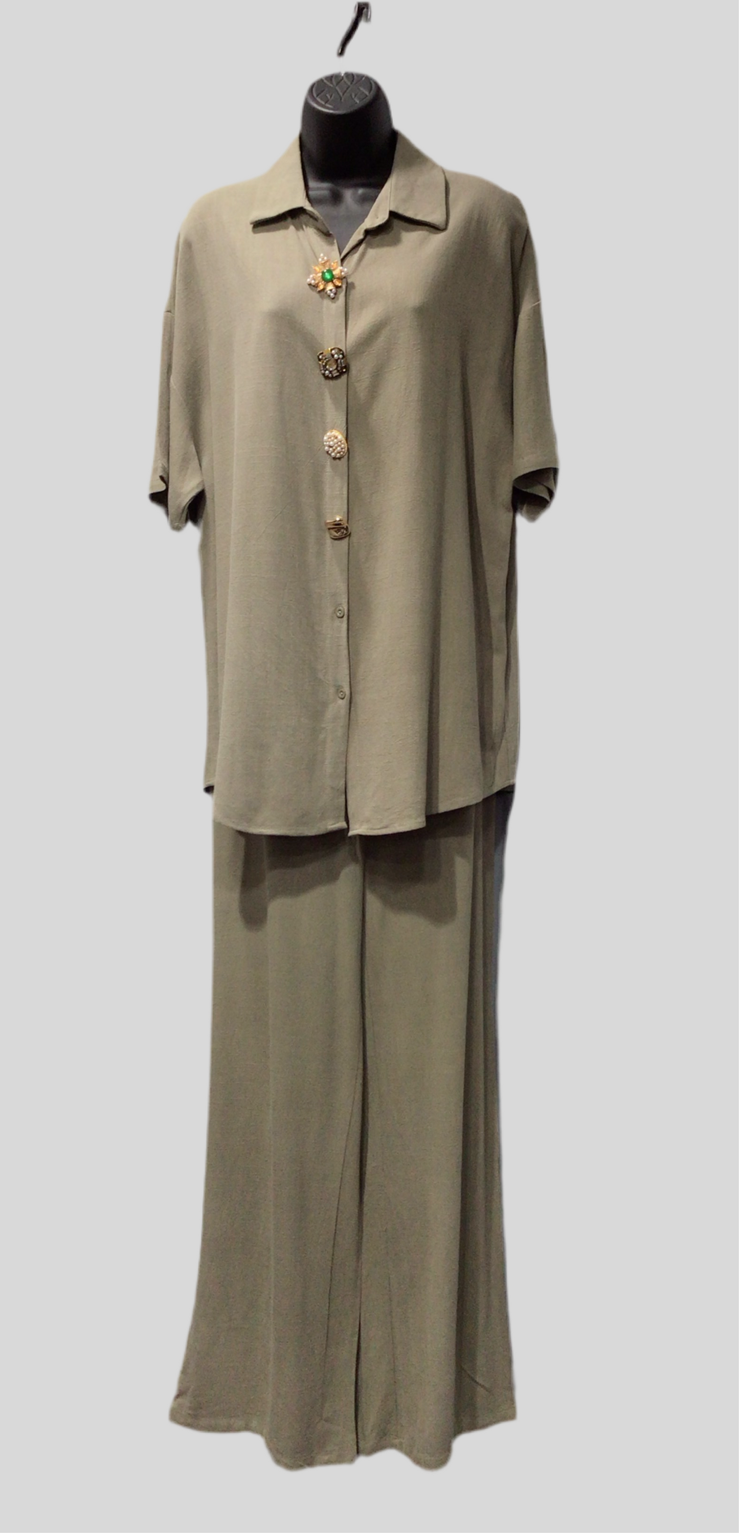 Specialty Button Top and Pant Set