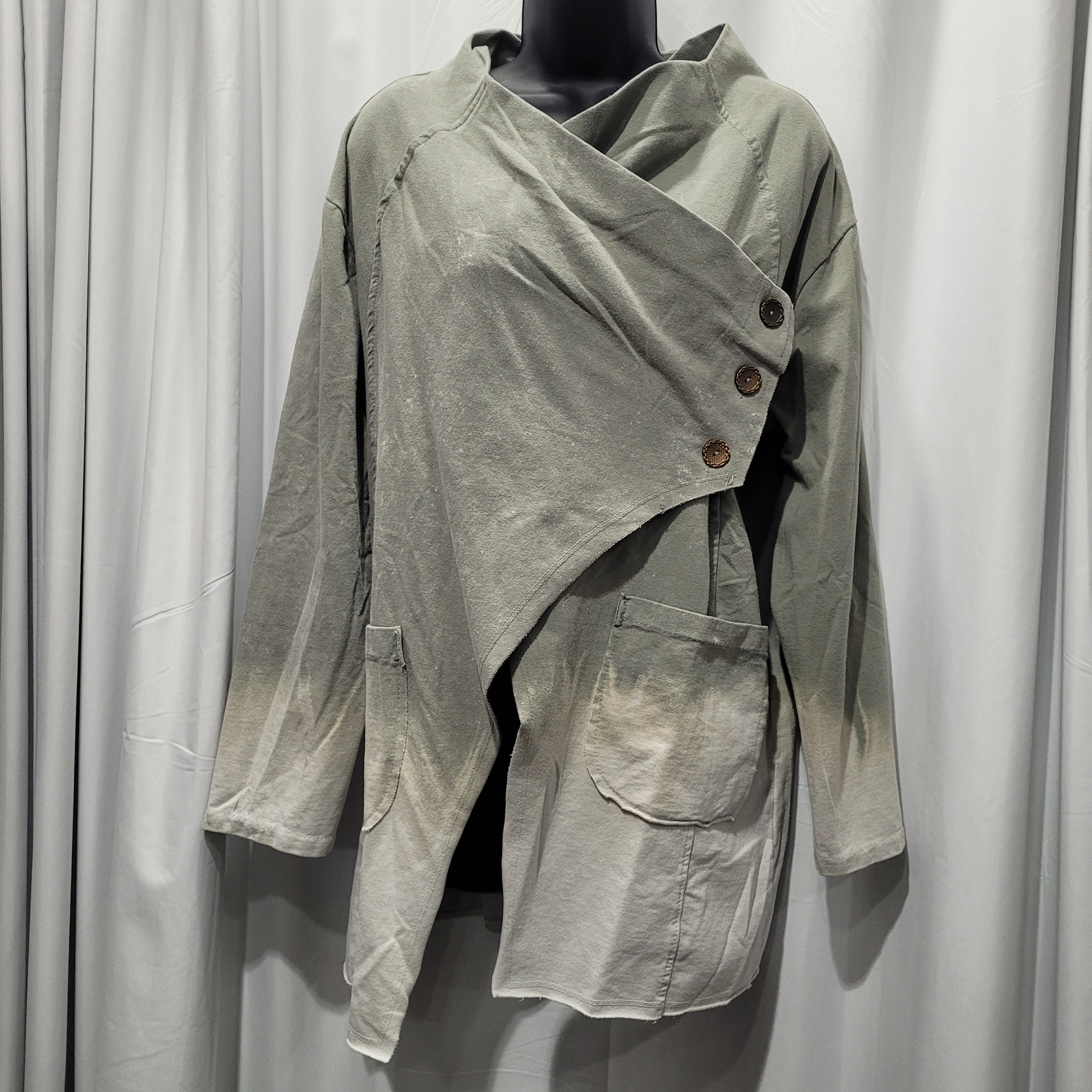 Italian Cotton Side Button Jacket – DiJore