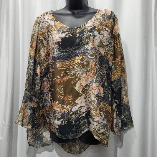 Italian Silk Printed Top