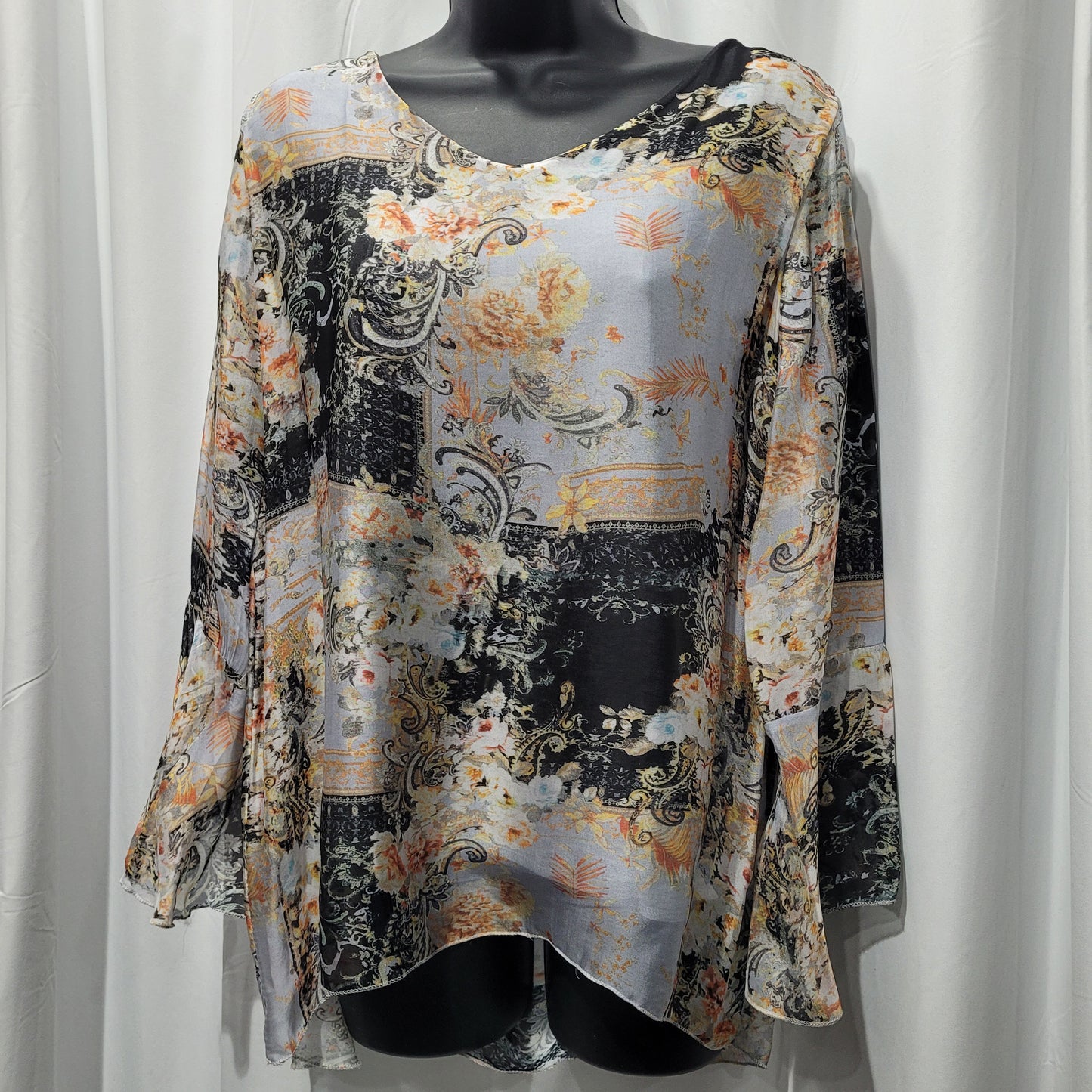 Italian Silk Printed Top