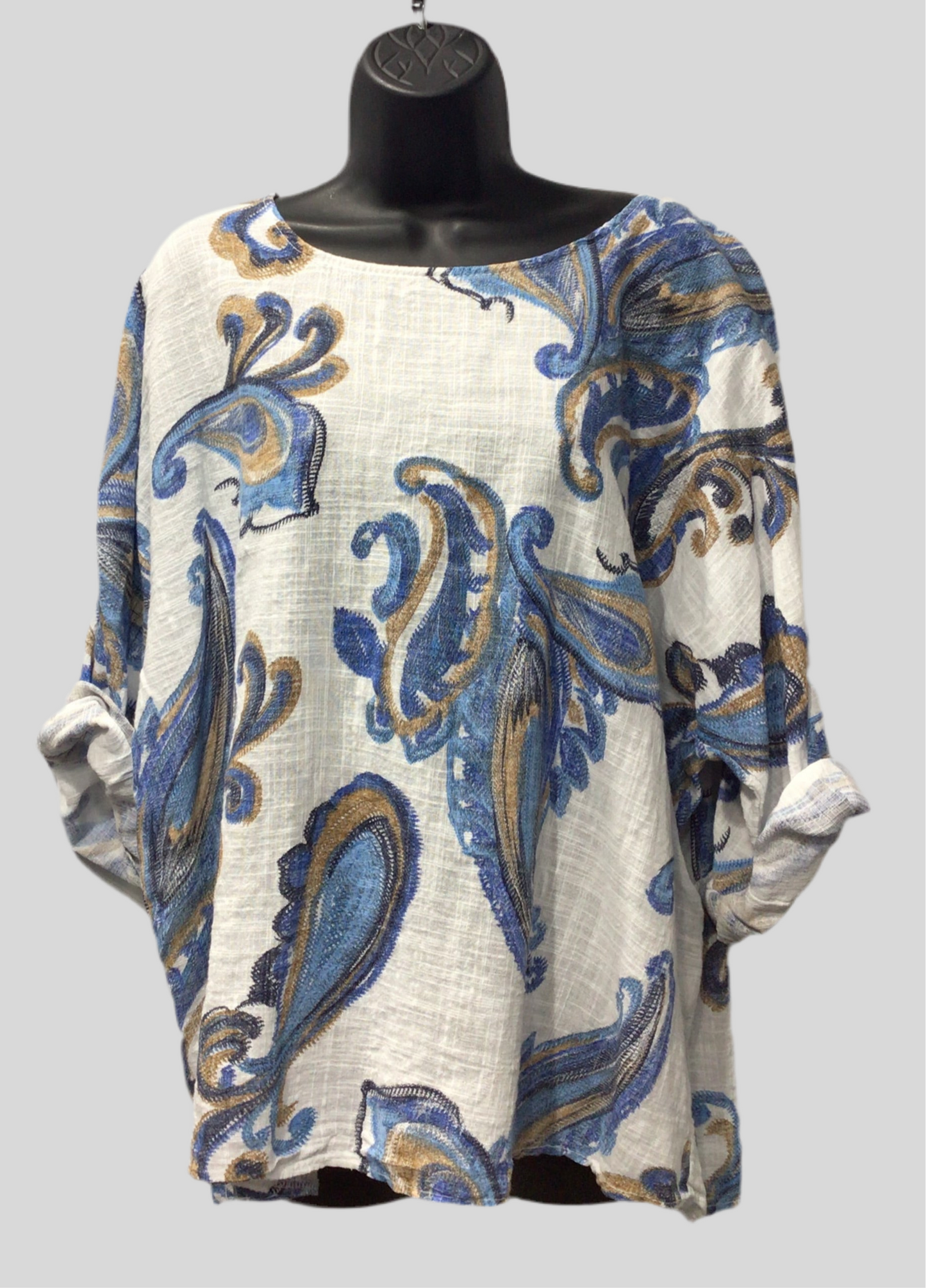 Italian Cotton Paisley Print Shirt