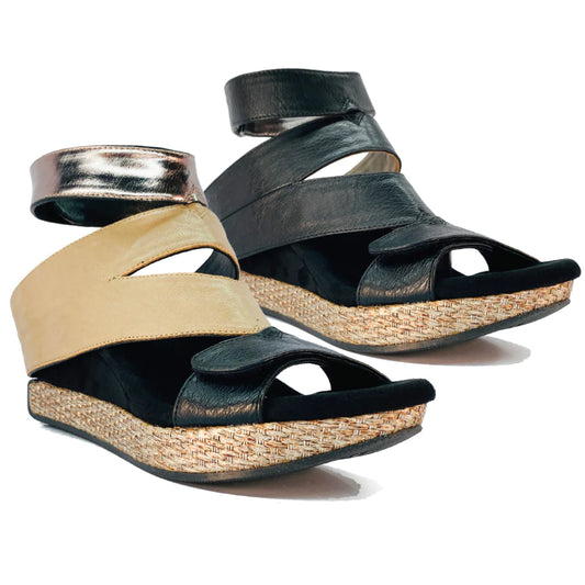 Mid-Wedge Four Way Reversible Sandals