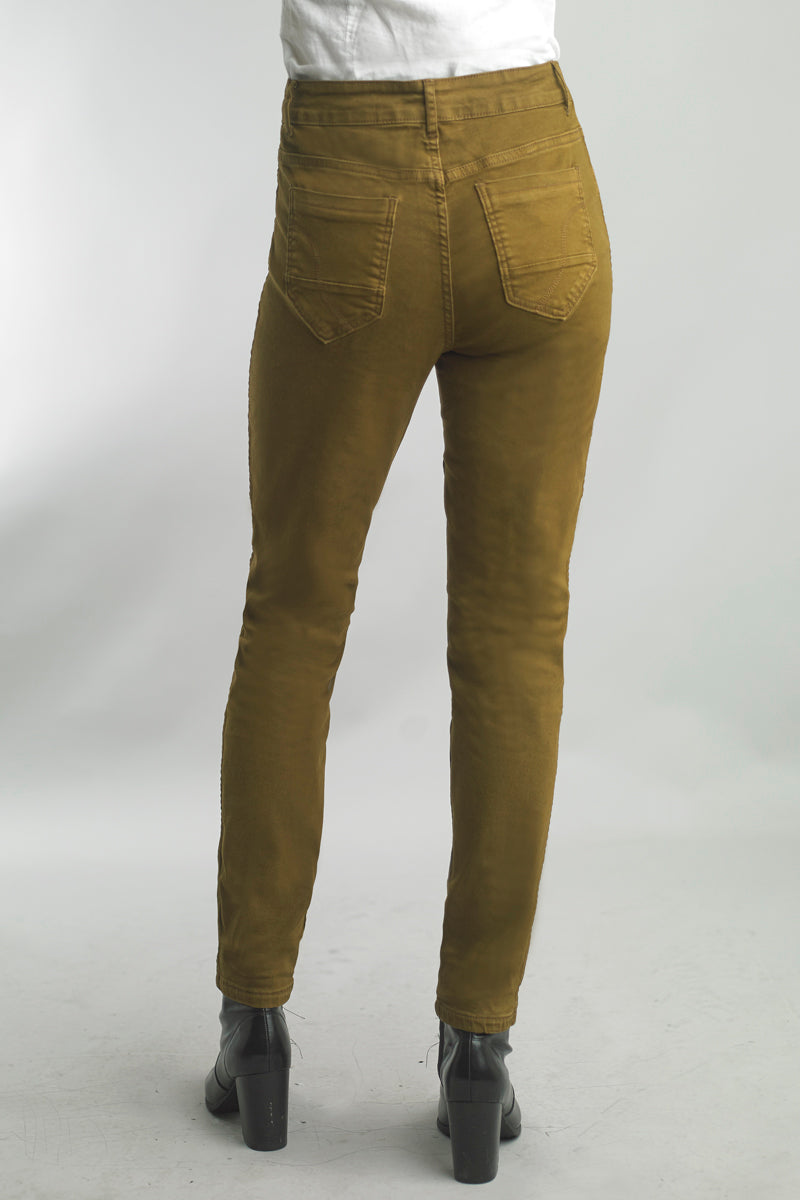 Reversible Jeans in Cognac Print and Solid