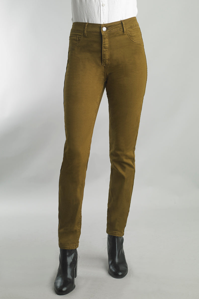 Reversible Jeans in Cognac Print and Solid