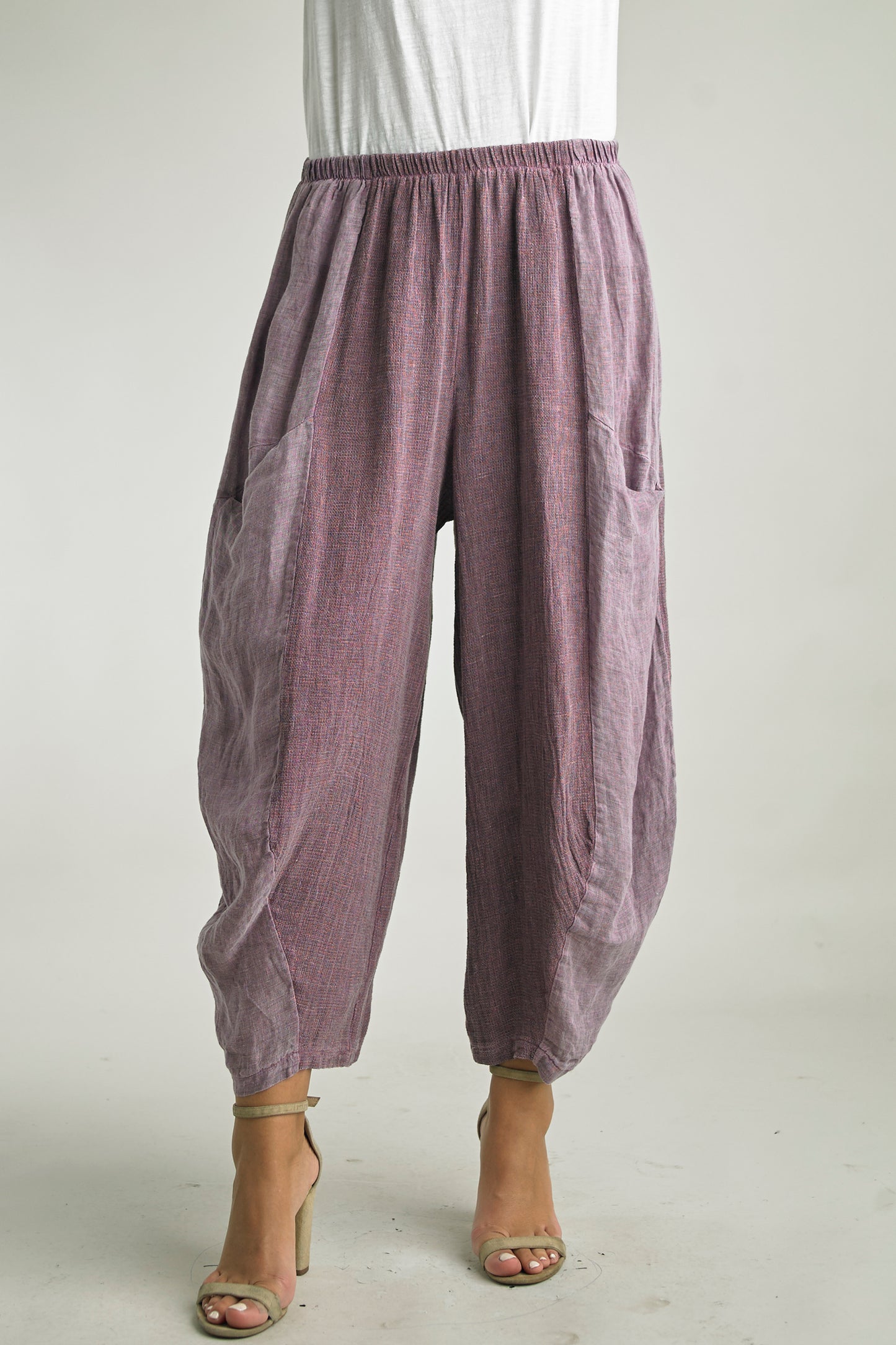 Italian Textured Balloon Pants