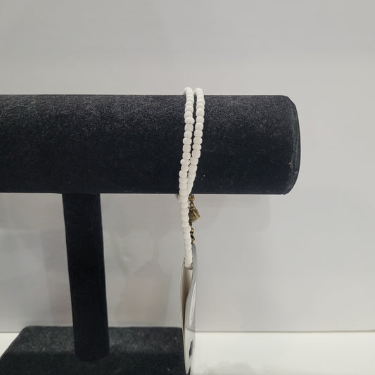 Double Strand White Bracelet