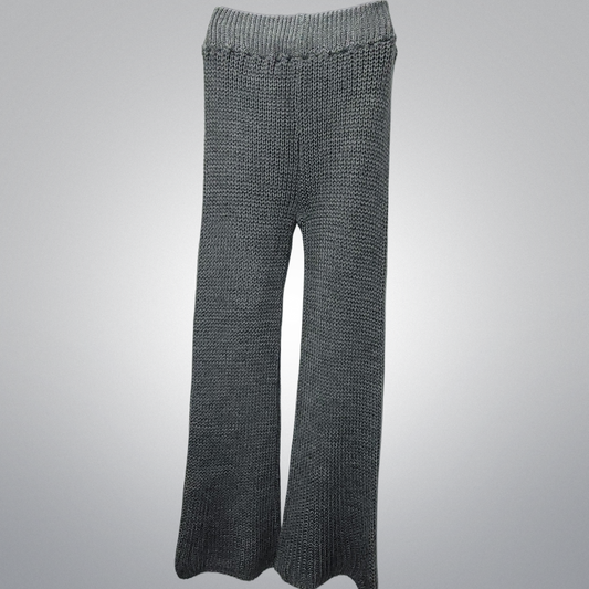 Italian Grey Knit Pants
