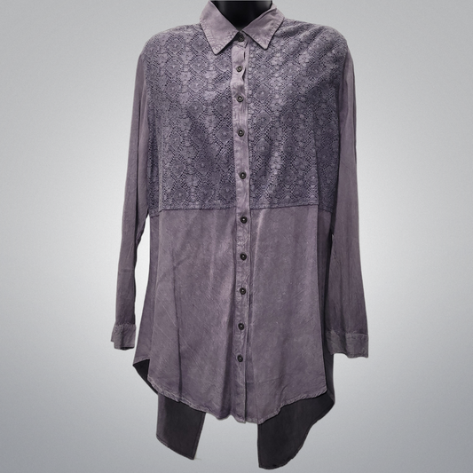 Long Sleeve With Lace Detail Shirt