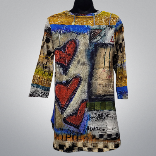Printed Bamboo Knit Top