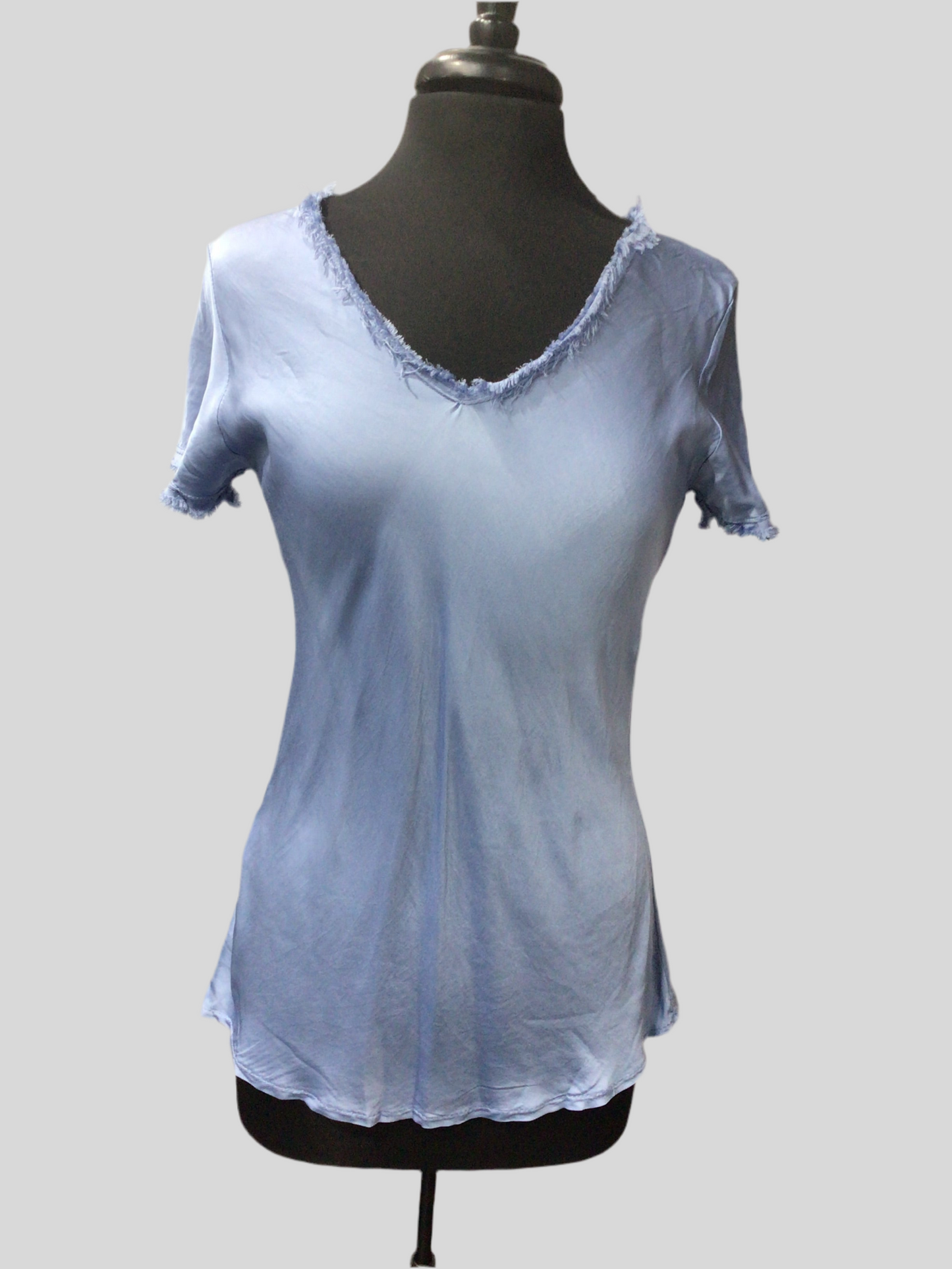 Satin Finish Italian V-Neck Tee (in 6 colors)