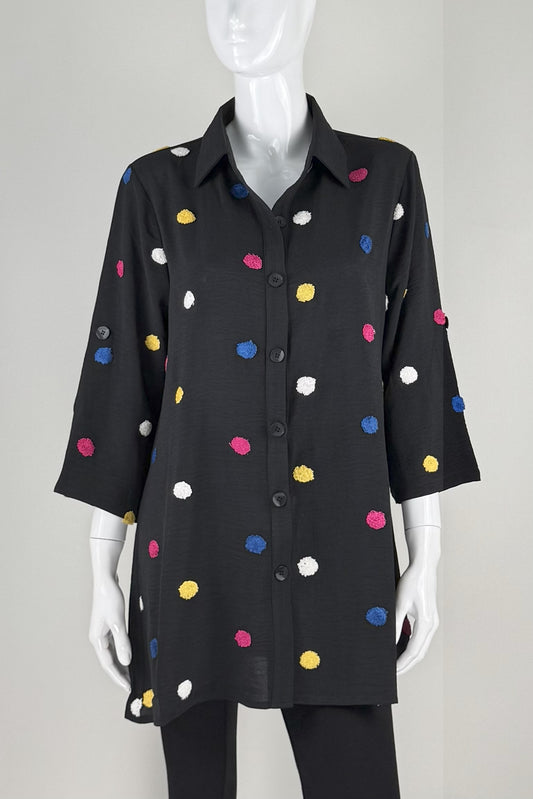 Confetti Dot Classic Collar Tunic