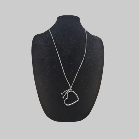 Adjustable Heart Pendant Necklace