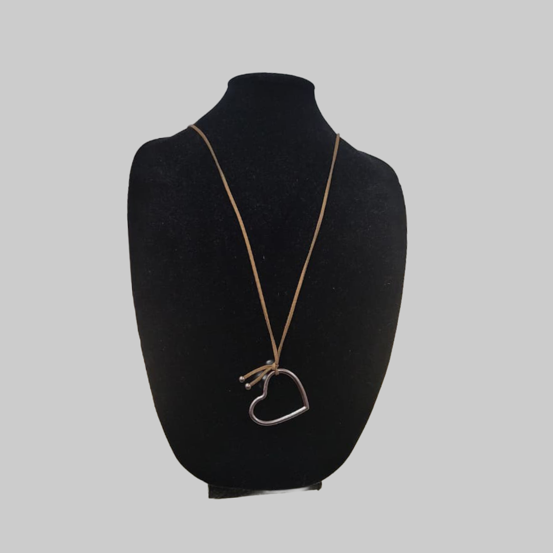 Adjustable Heart Pendant Necklace