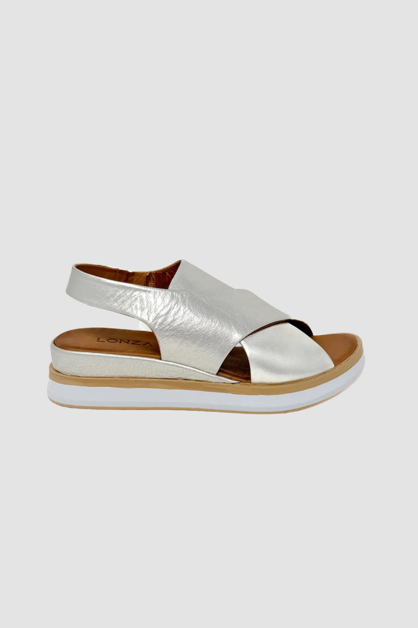 Silver Leather Handcrafted Sandals