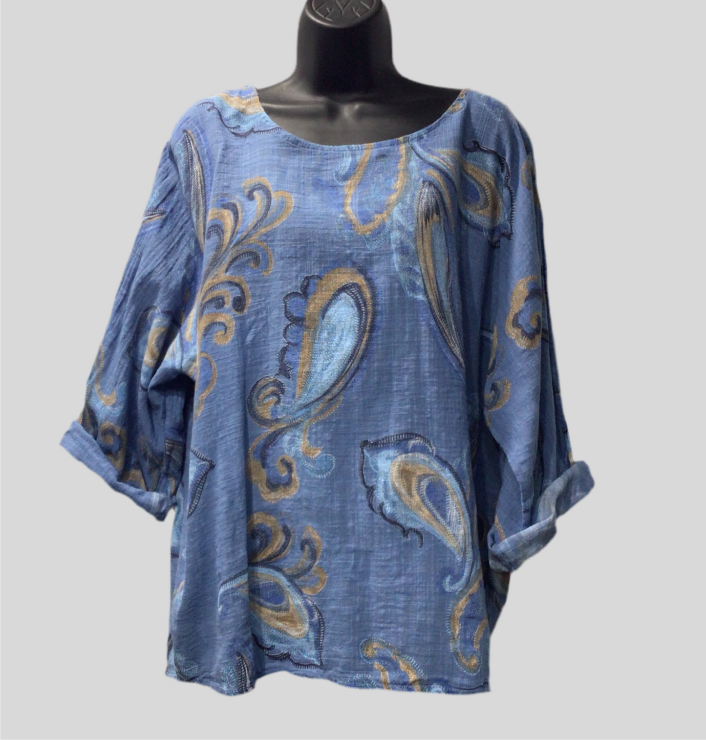 Italian Cotton Paisley Print Shirt