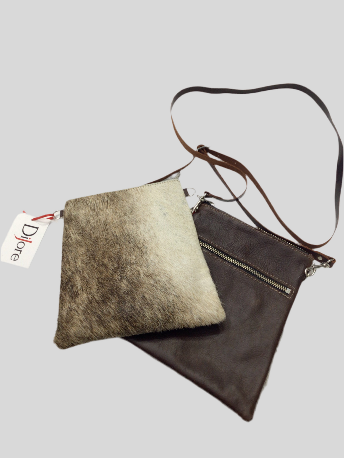 Small Shopper Speckled Cowhide & Leather Purse
