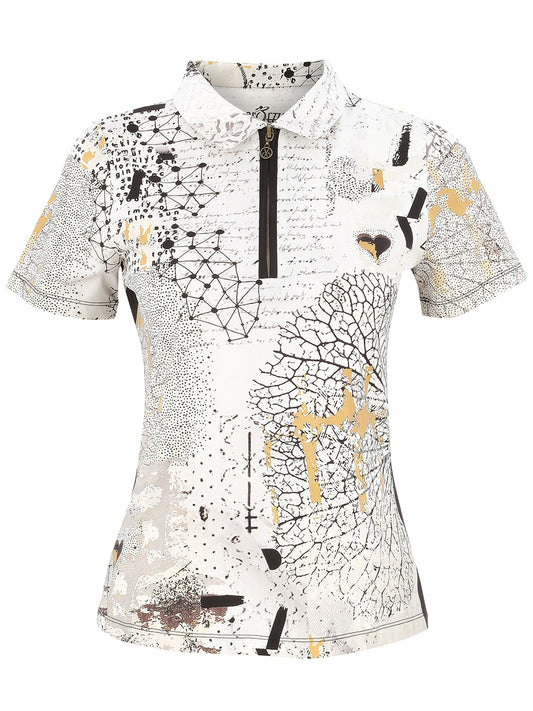 Modern Sketch Zip Polo - Sportswear (Golf/Tennis/Pickleball)