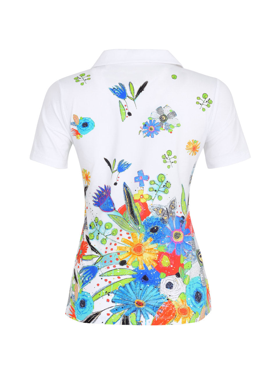 Bloom Burst Polo Shirt - Sportswear (Golf/Tennis/Pickleball)