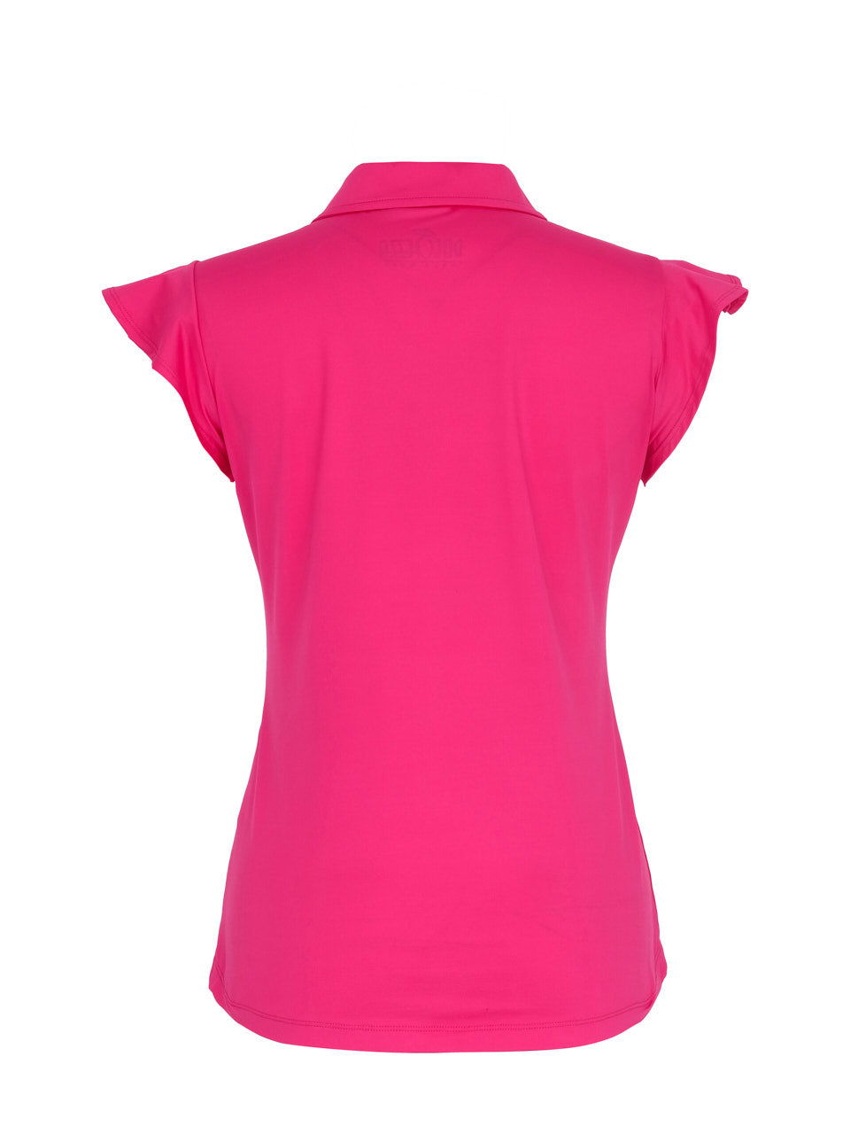 Fuchsia Ruffle Sleeve Polo (Golf/Tennis/Pickleball)