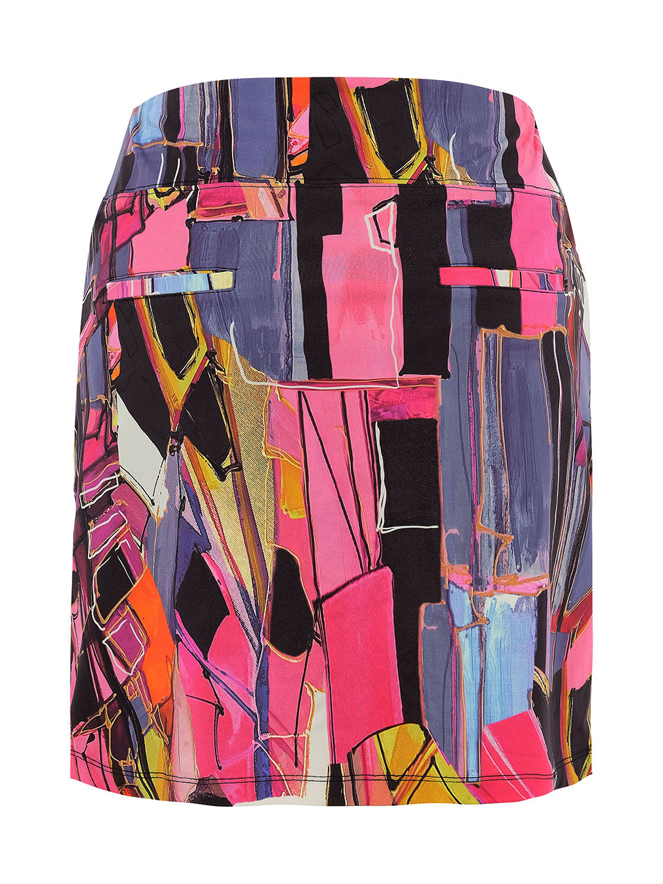 Vibrant Abstract Skort