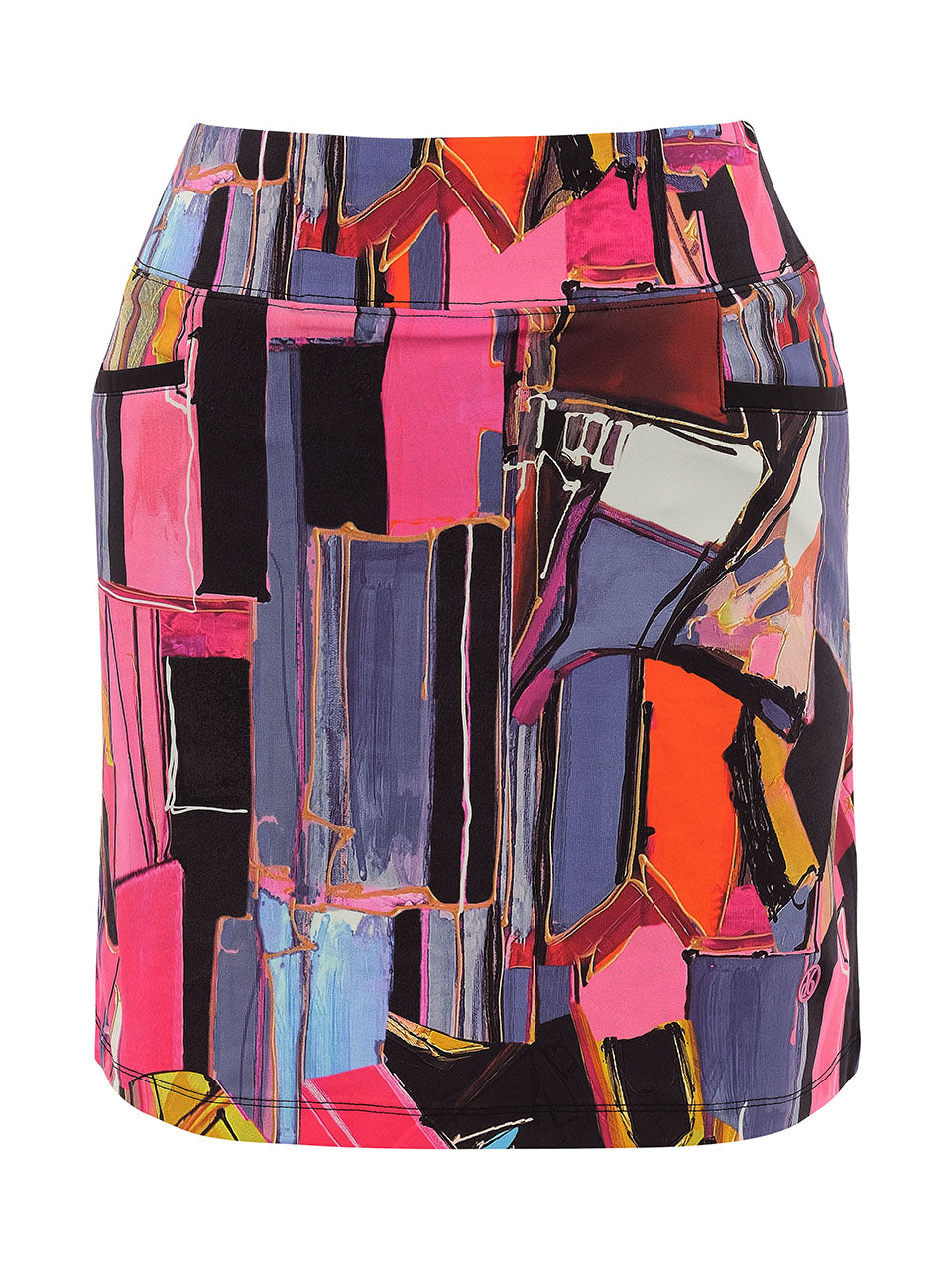Vibrant Abstract Skort