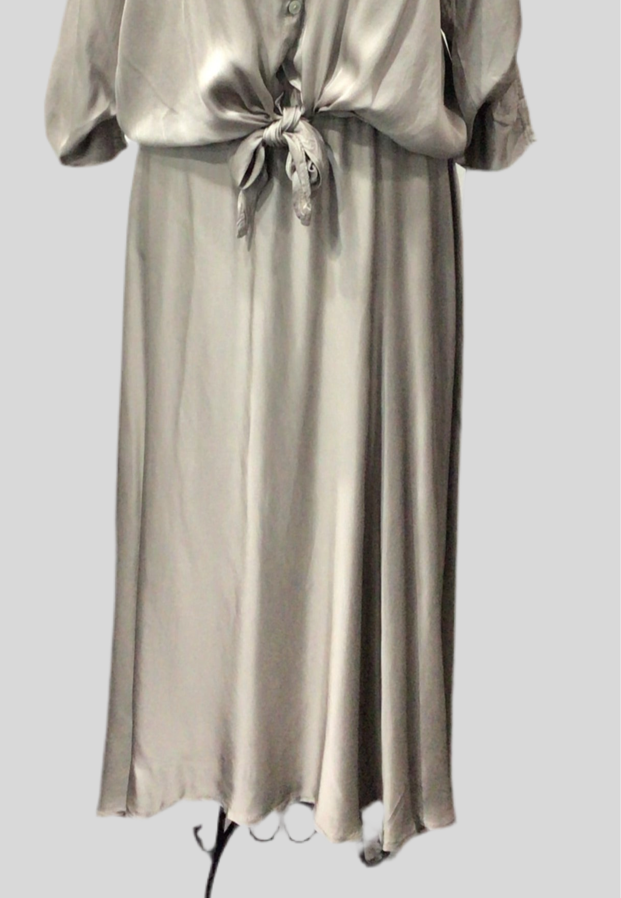 Italian Satin Finish Tea-Length Skirt (in 4 colors)