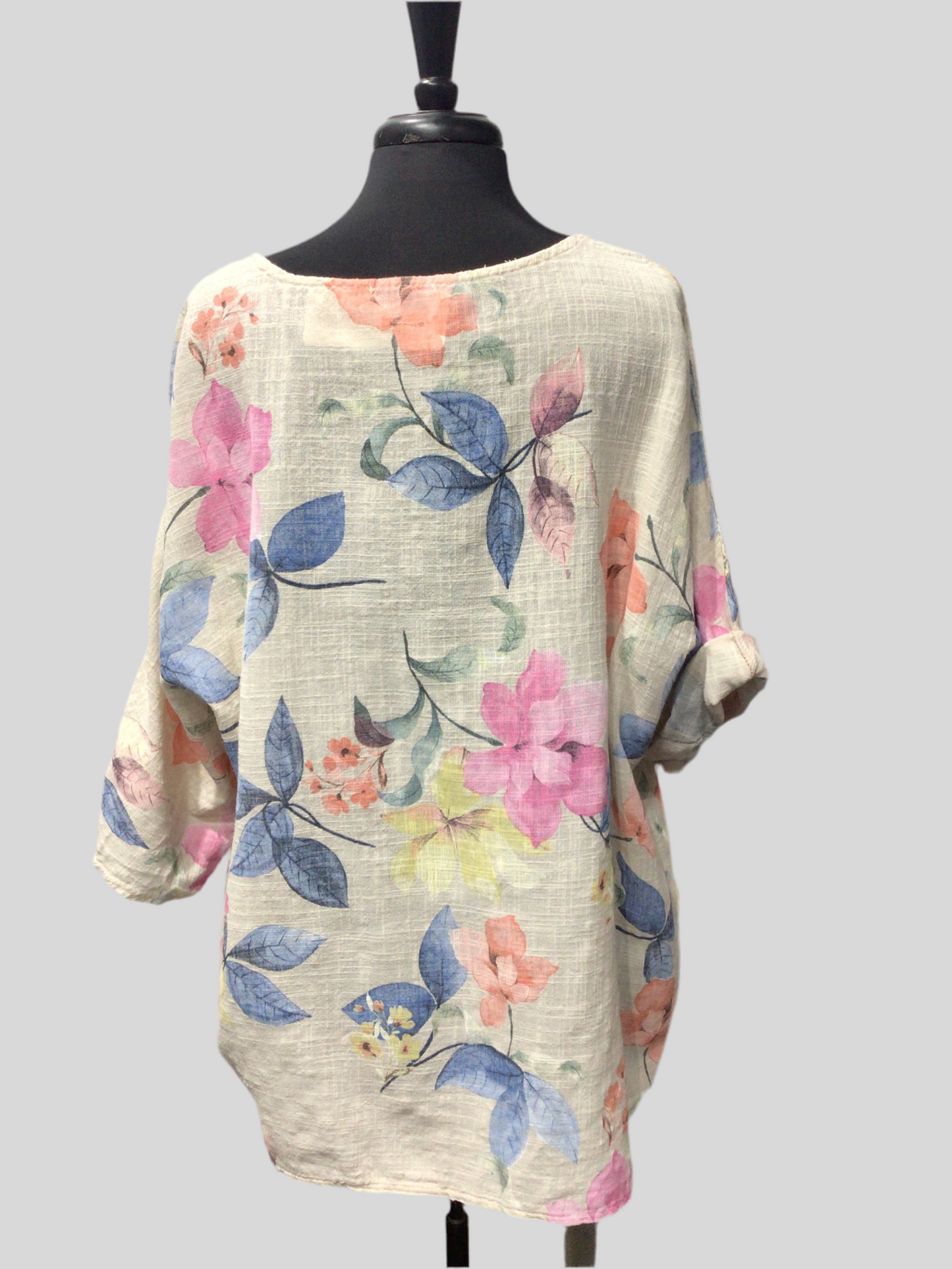 Italian Cotton Floral Print Top