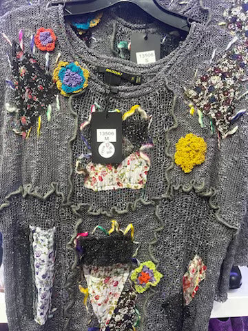 Light Open Knit Sweater Top With Fun Details