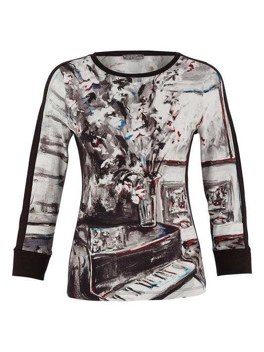 Artistic Still Life Long-Sleeve Top