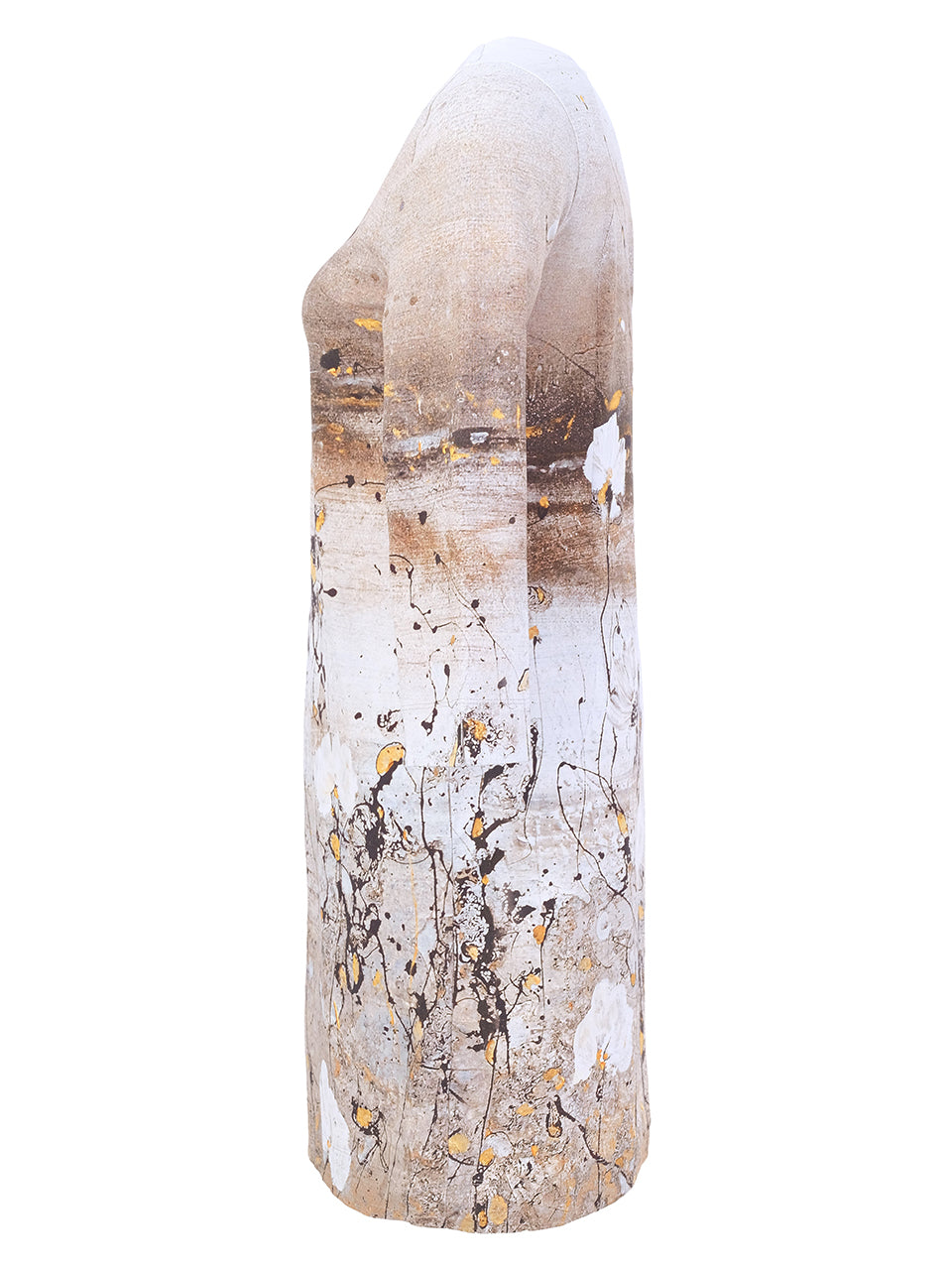 Painterly Ring Detail Dress