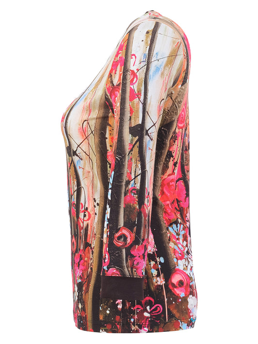 Wild Rose Garden Long Sleeve Top
