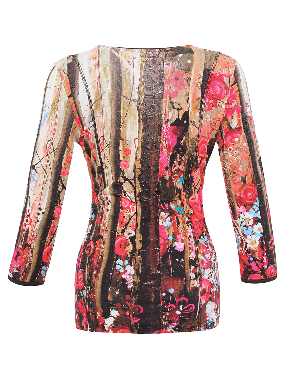 Embellished Wildflower Wrap Top