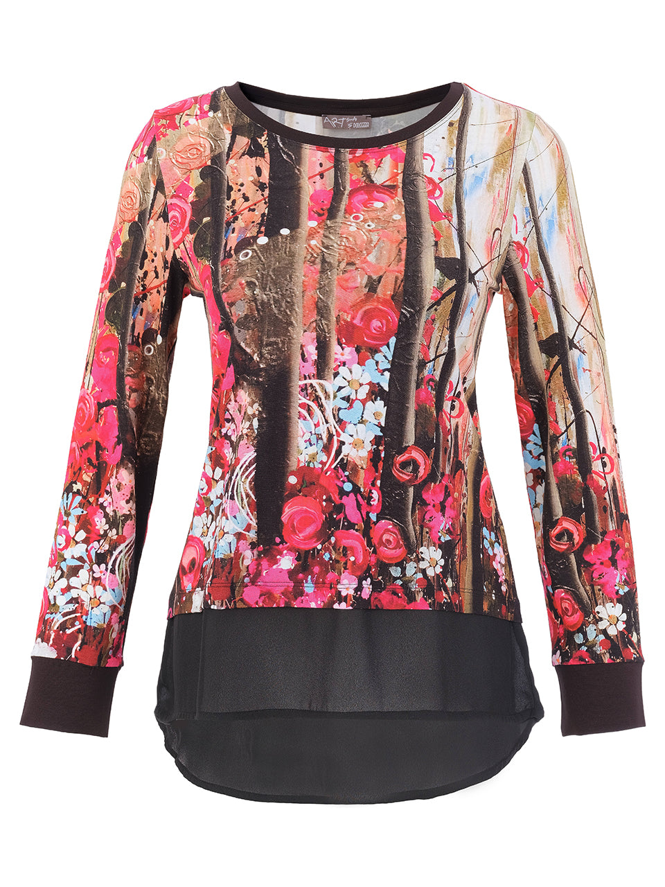 Layered Wildflower High-Low Top
