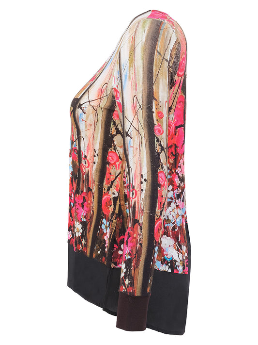 Layered Wildflower High-Low Top