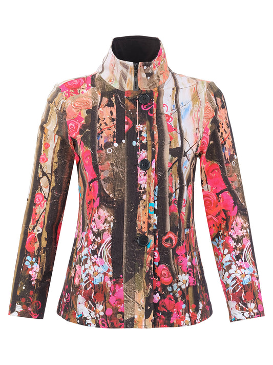 Wildflower Stand Collar Jacket