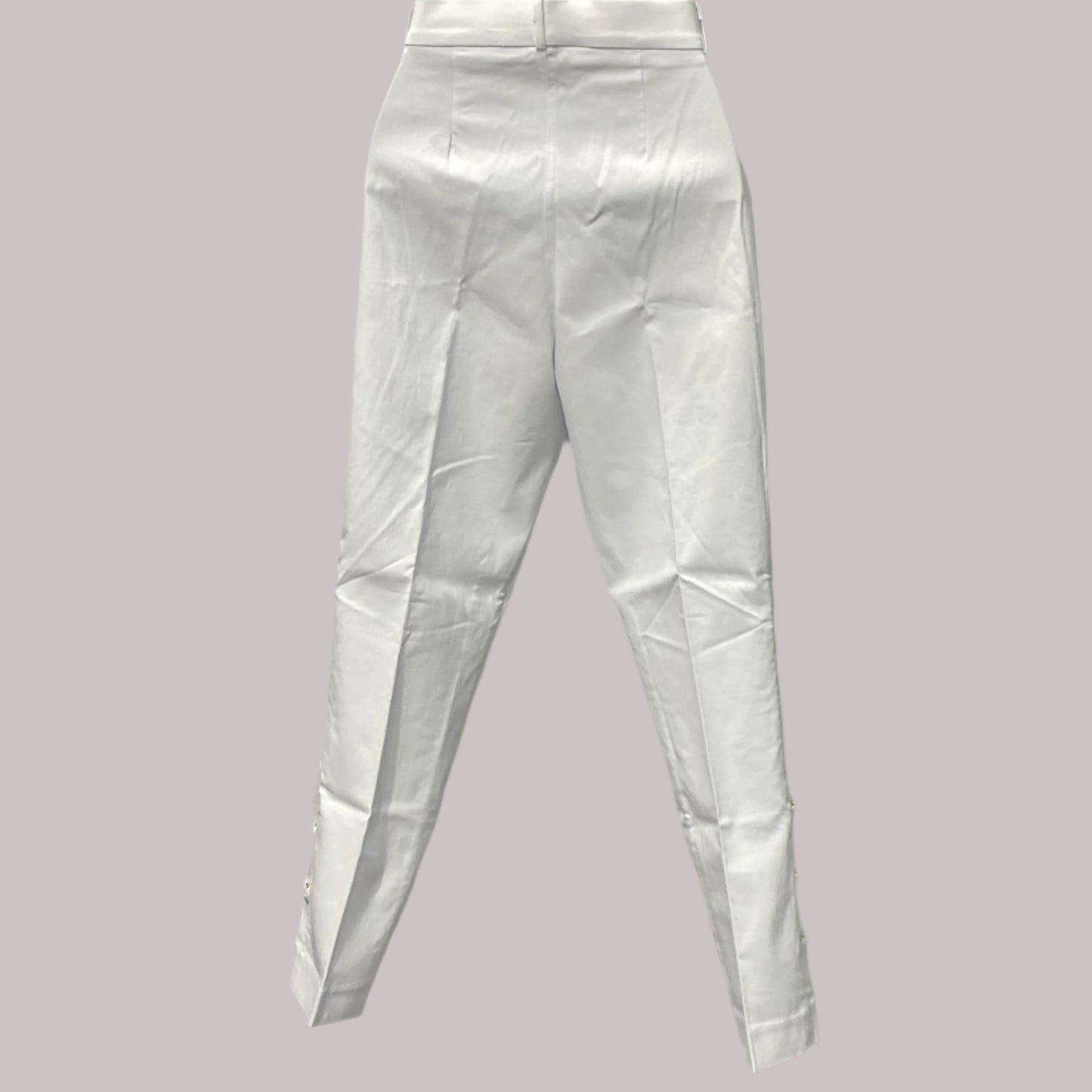 Solid Capris with Side Ring Embellishment