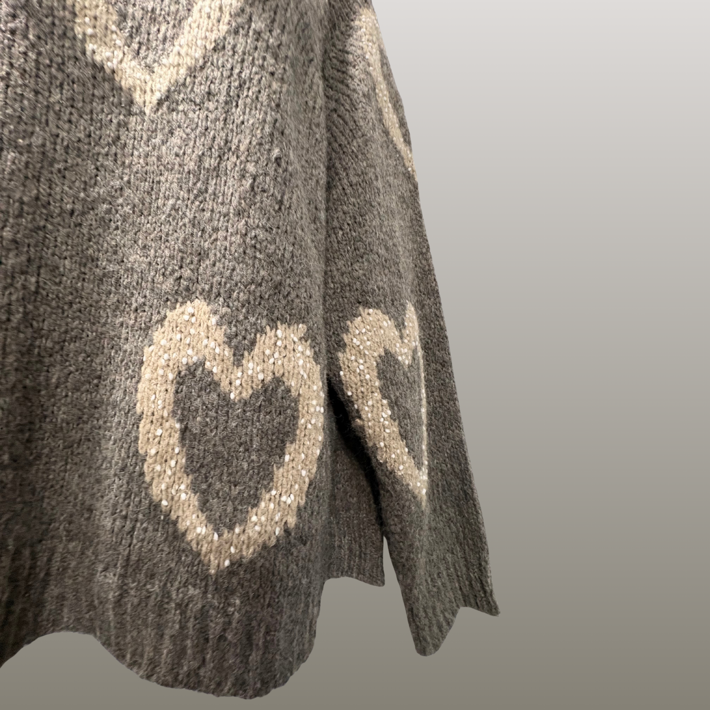 Soft Italian Heart Knit Sweater (in 3 colors)