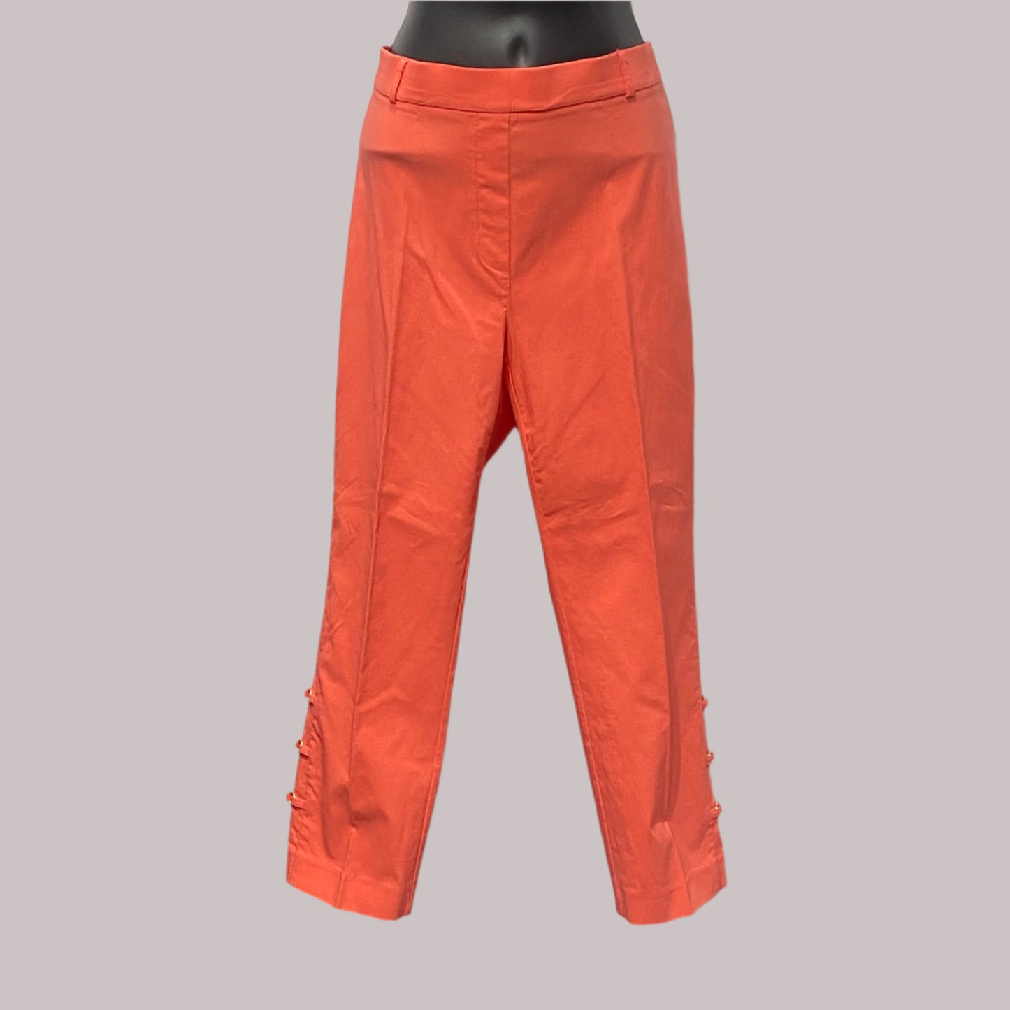 Solid Capris with Side Ring Embellishment