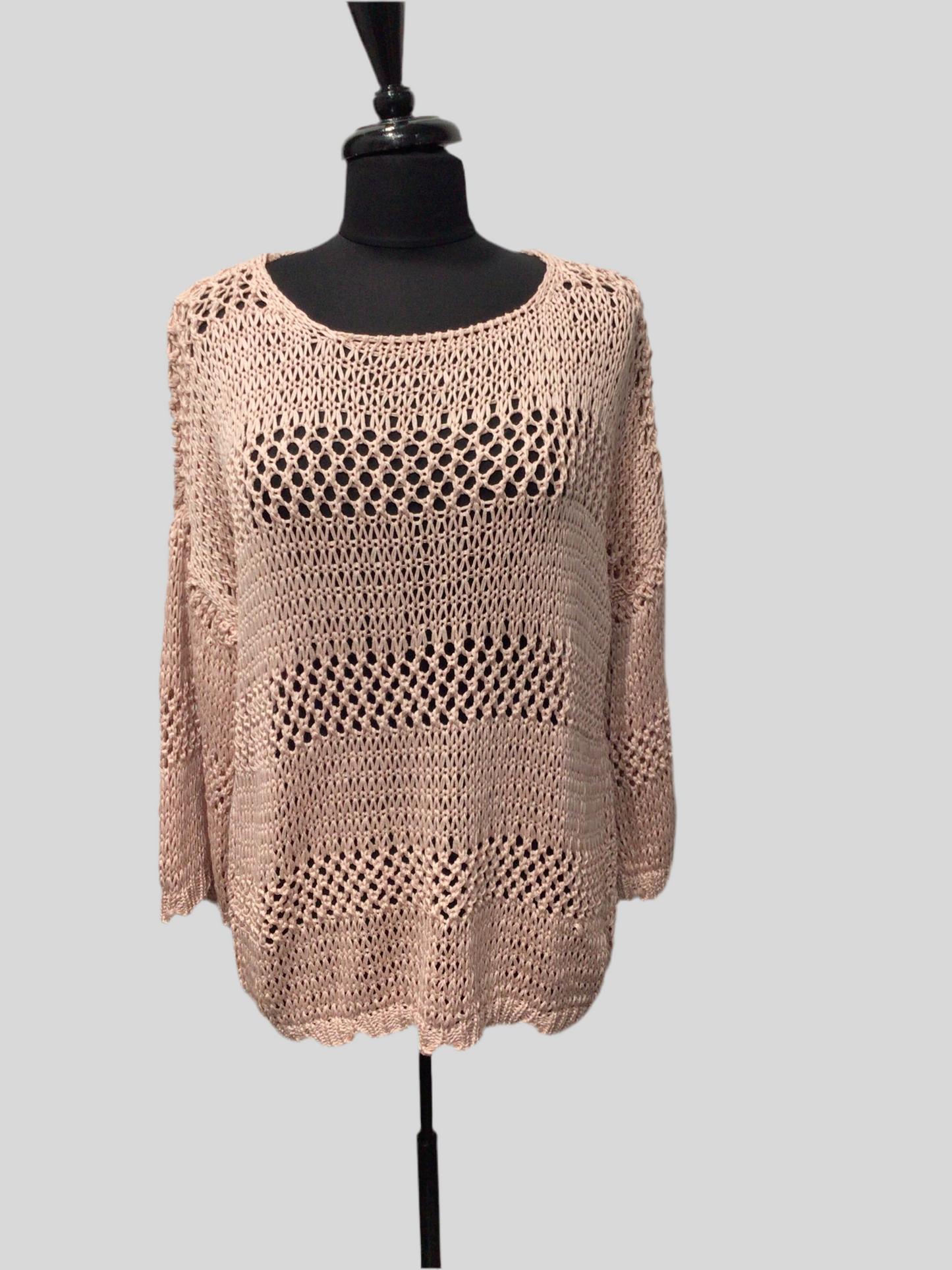 Italian Loose Knit Cotton Sweater