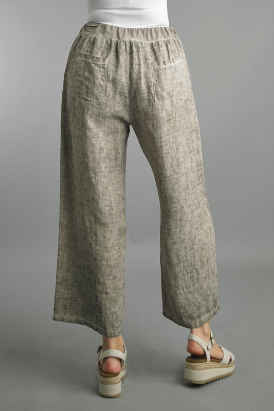 Effortless Cropped Linen Pants