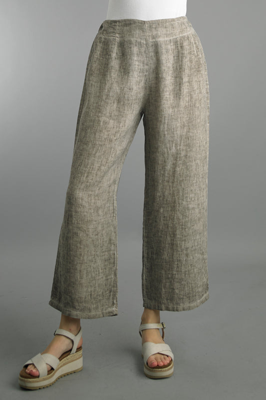 Effortless Cropped Linen Pants