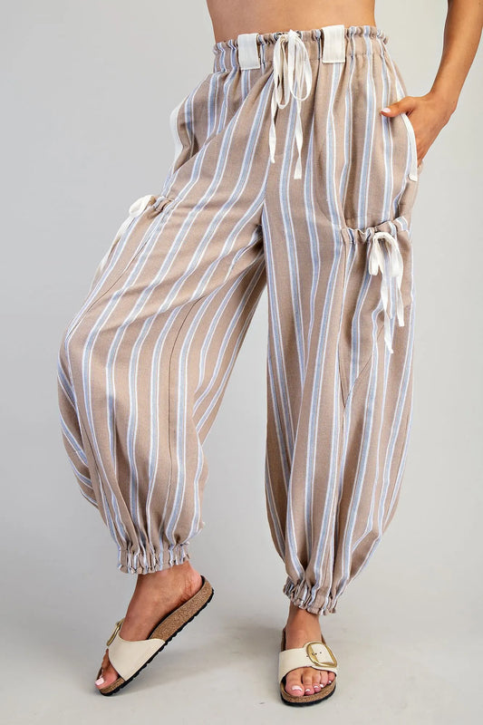 Coastal Drift Striped Pants