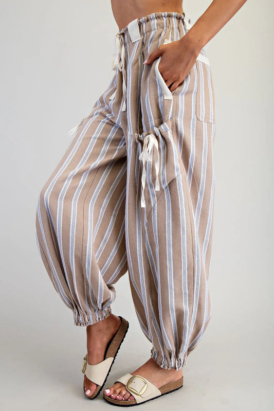 Coastal Drift Striped Pants
