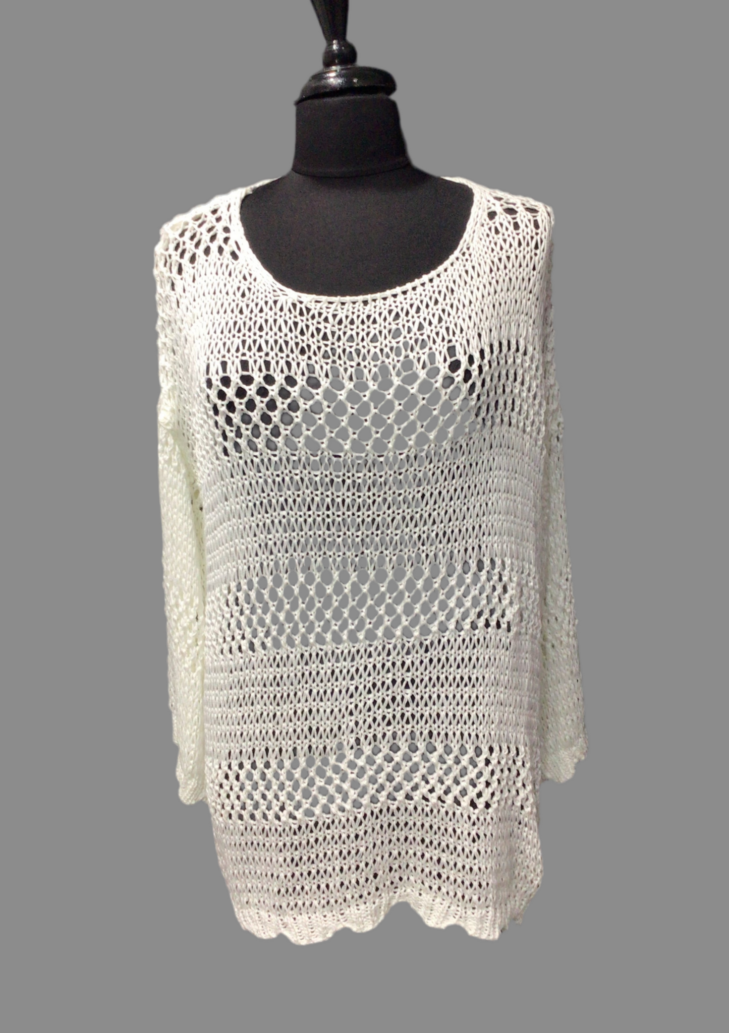 Italian Loose Knit Cotton Sweater