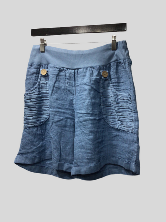 Cute Embellished Italian Linen Shorts