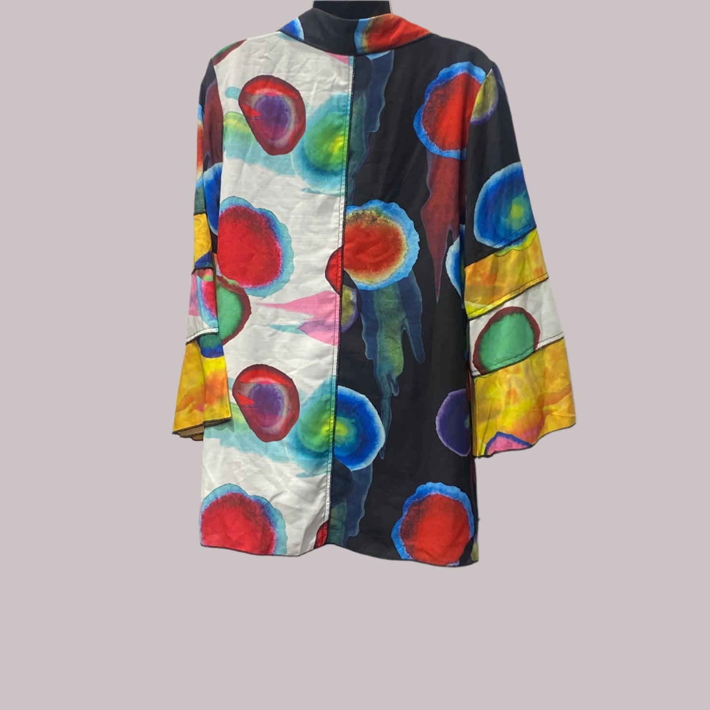 Tunic Shirt With Colorful Circles Design