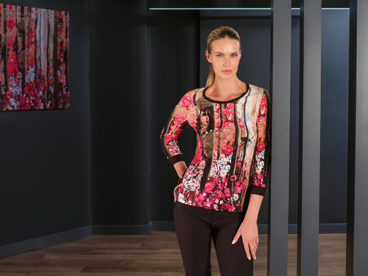Wild Rose Garden Long Sleeve Top