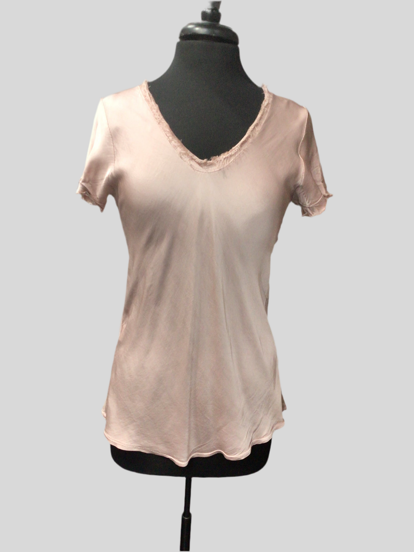 Satin Finish Italian V-Neck Tee (in 6 colors)